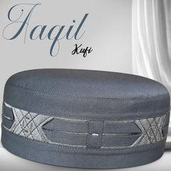 Aaqil Islamic Kufi – Traditional Patterned Muslim Prayer Cap for Men