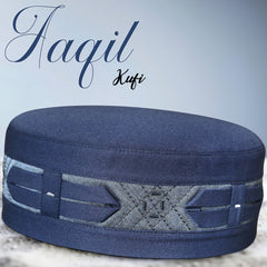 Aaqil Islamic Kufi – Traditional Patterned Muslim Prayer Cap for Men
