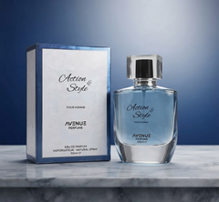 Action & Style Pour Homme Eau De Parfum 100ml Luxury Men's Perfume with Elegant Bottle