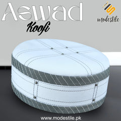 Muslim Aswad Prayer Kufi Hat for Men – New Design Muslim Cap