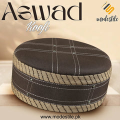 Muslim Aswad Prayer Kufi Hat for Men – New Design Muslim Cap