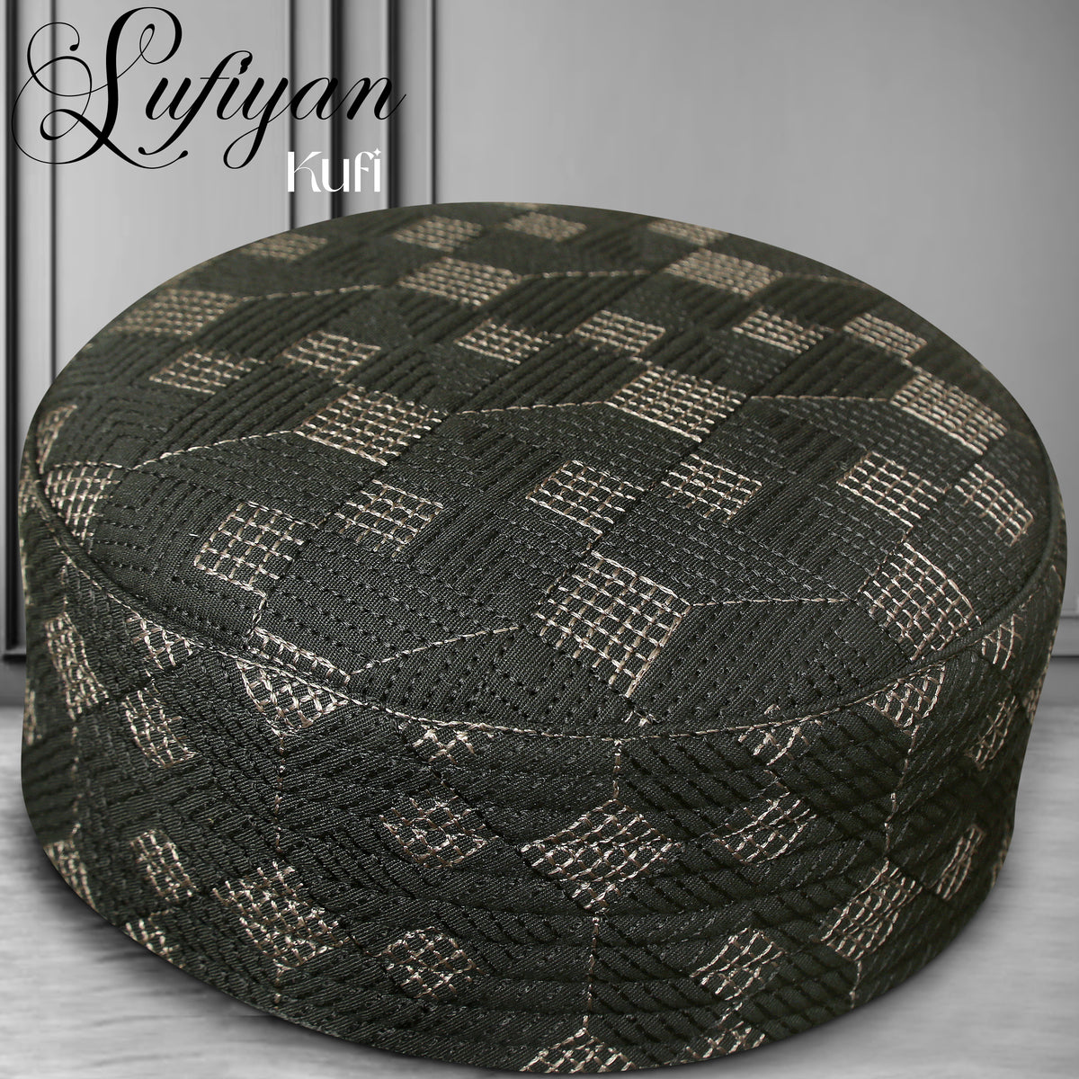 Sufiyan Premium Muslim Prayer Kufi Cap for Men's