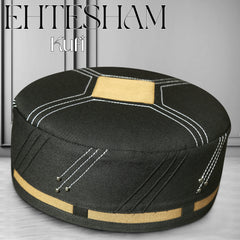 Premium EHTESHAM Kufi Traditional Handmade Muslim Prayer Topi