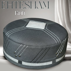 Premium EHTESHAM Kufi Traditional Handmade Muslim Prayer Topi