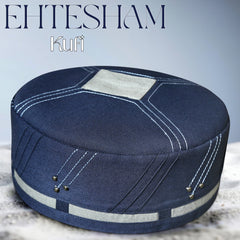 Premium EHTESHAM Kufi Traditional Handmade Muslim Prayer Topi