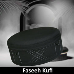 Muslim Faseeh Prayer Kufi Hat for mens – Islamic Kufi Cap for Salah