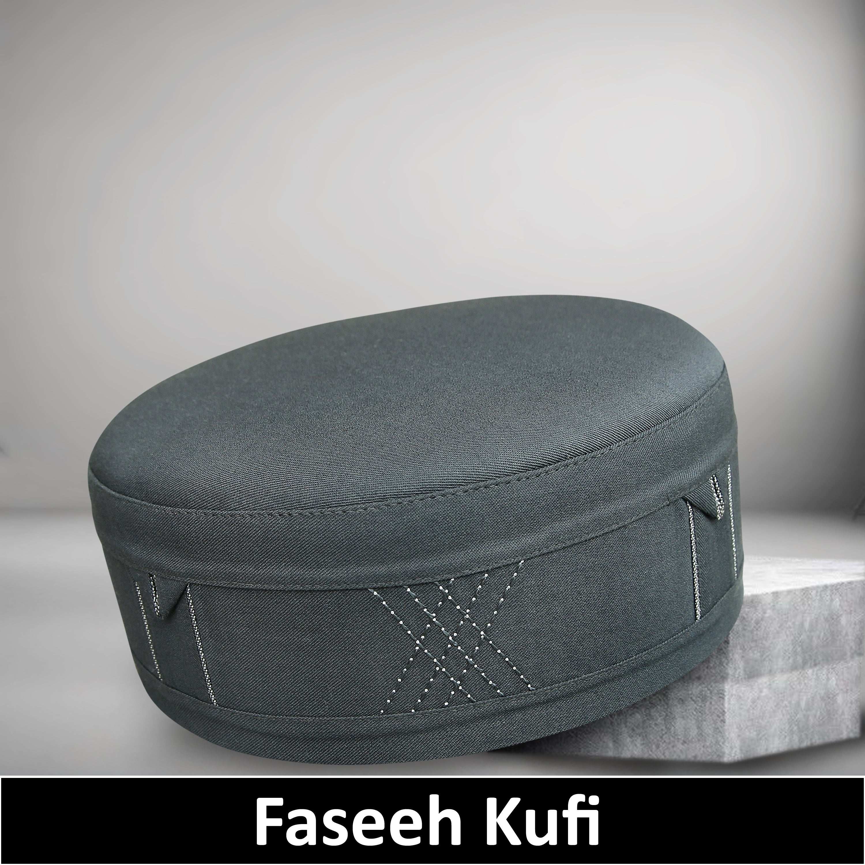 Muslim Faseeh Prayer Kufi Hat for mens – Islamic Kufi Cap for Salah