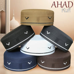 Ahad Kufi Collection Premium Islamic Prayer Caps
