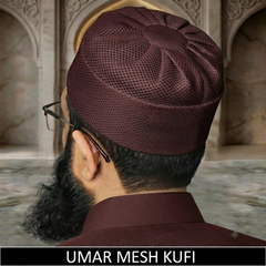 Umar Mesh Kufi - In Premium Mesh Fabric Best For Casual & Prayer