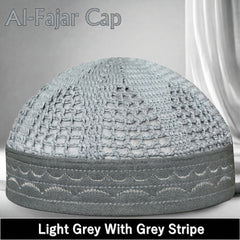 Al-Fajar Premium Knitted Kufi – Poly-Cotton Mesh Islamic Prayer Hat
