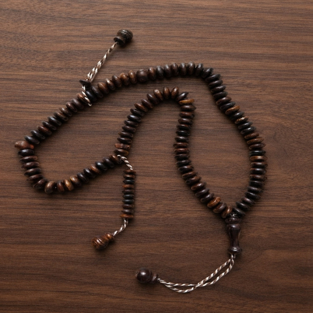 Multani Wood Tasbeeh – 100 Beads Traditional Wooden Tasbeeh for Zikr & Wazifa