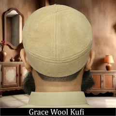 Muslim Grace Wool Prayer Kufi Hat For Mens