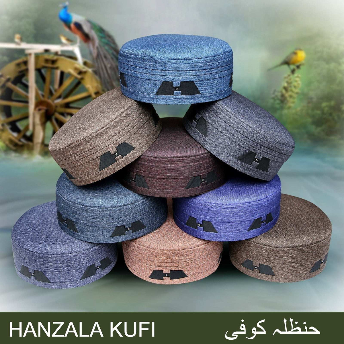Mens Hanzala Muslim Prayer Kufi Hat – Islamic Cap for Salah