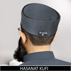 Hasanat Mesh Fabric Kufi For Prayer Uses Namaz Topi In Premium Modest Design