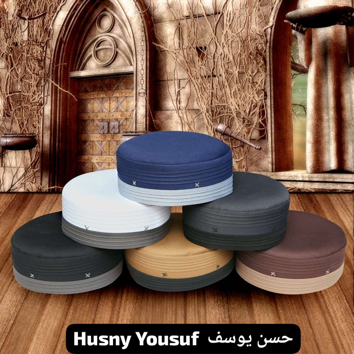 Muslim Husn e Yousuf Prayer Kufi Hat For Mens-Comfortable Islamic Prayer Cap