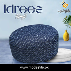 Men’s Premium Idrees Kufi – Traditional Embroidered Muslim Prayer Hat