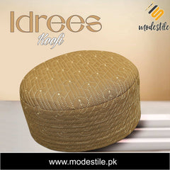 Men’s Premium Idrees Kufi – Traditional Embroidered Muslim Prayer Hat
