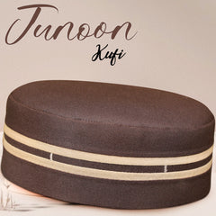 Junoon Kufi Cap – Soft Muslim Prayer Cap for Men for Summer Wear