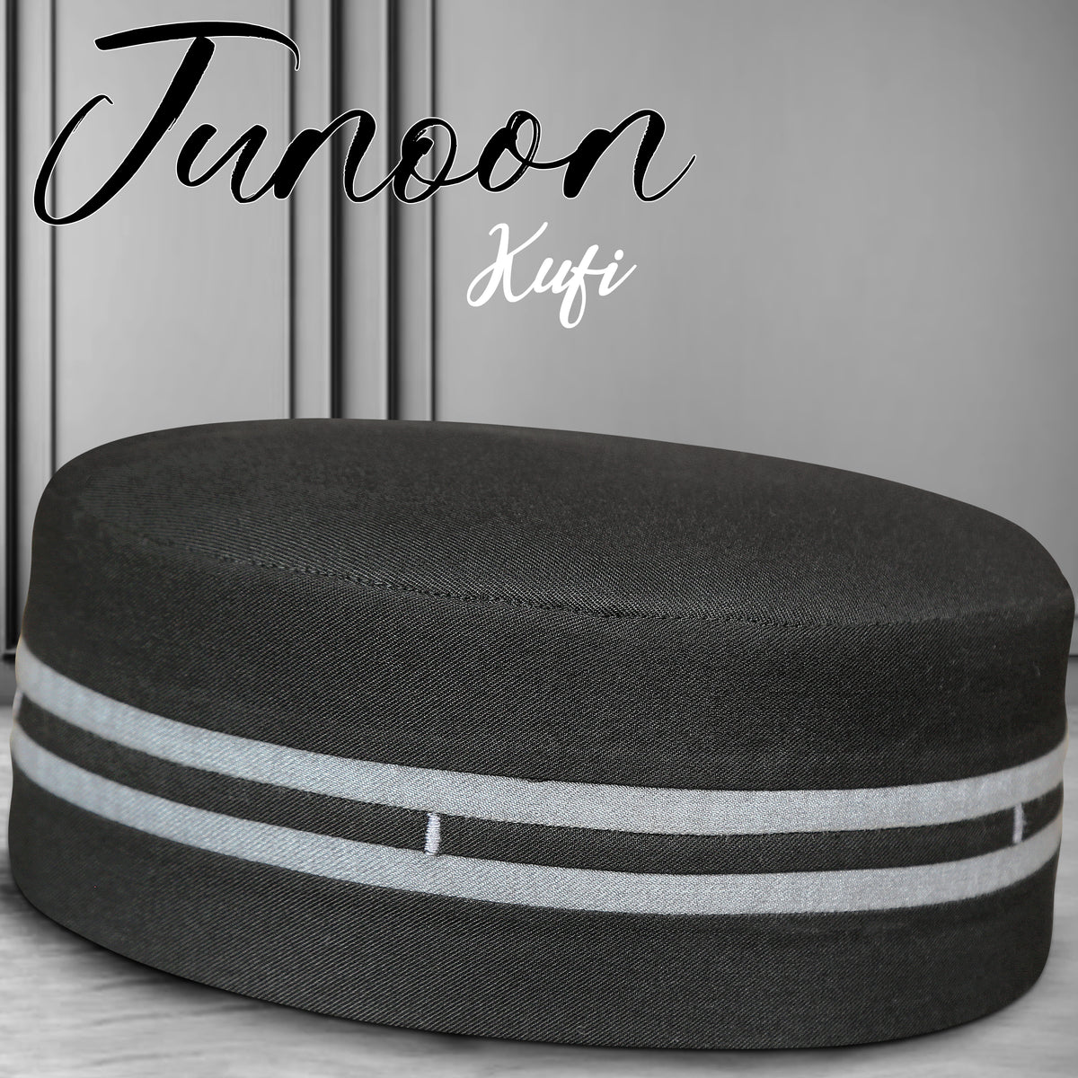 Junoon Kufi Cap – Soft Muslim Prayer Cap for Men for Summer Wear
