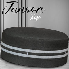 Junoon Kufi Cap – Soft Muslim Prayer Cap for Men for Summer Wear