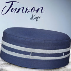 Junoon Kufi Cap – Soft Muslim Prayer Cap for Men for Summer Wear