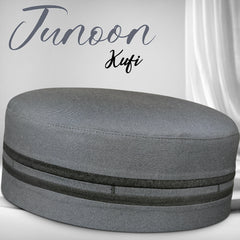 Junoon Kufi Cap – Soft Muslim Prayer Cap for Men for Summer Wear