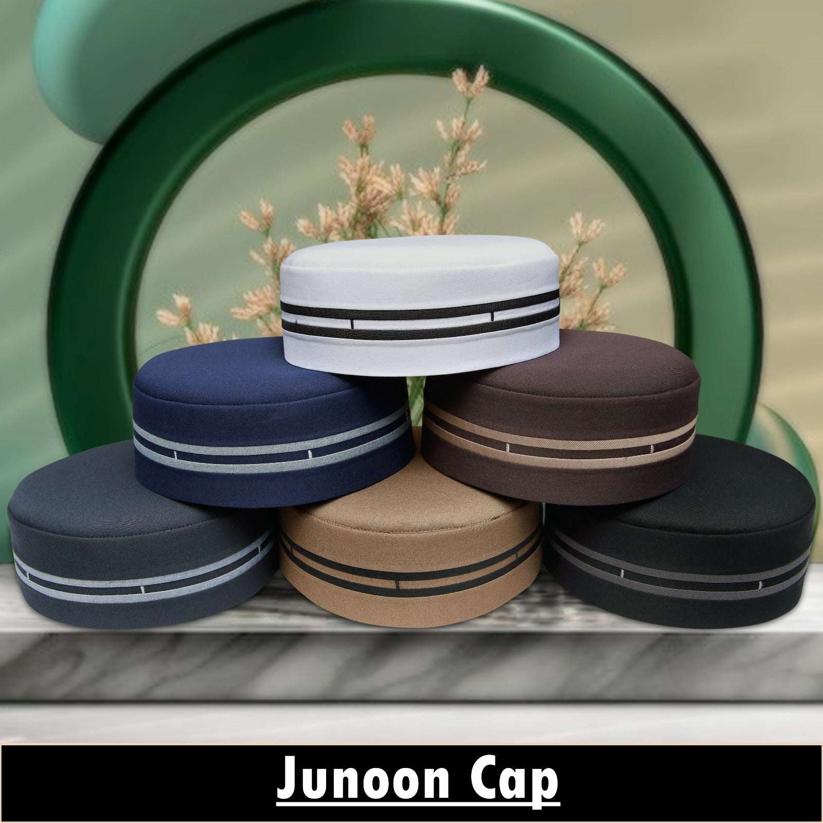 Muslim Junoon Prayer Kufi Hat For Mens-Soft Prayer Caps For Summer Wear