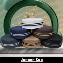 Muslim Junoon Prayer Kufi Hat For Mens-Soft Prayer Caps For Summer Wear