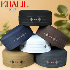 Khalil Muslim Prayer Kufi Hat for Men – Premium Islamic Salah Cap for Daily