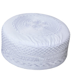 Maliki Kufi – Premium Embroidered Islamic Prayer Cap for Men