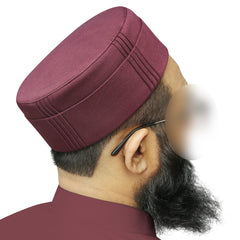 muslim Zakwan Prayer Kufi Hat for mens– Traditional Muslim Cap