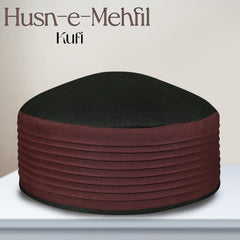 Misri Style Kufi In Maroon and Black