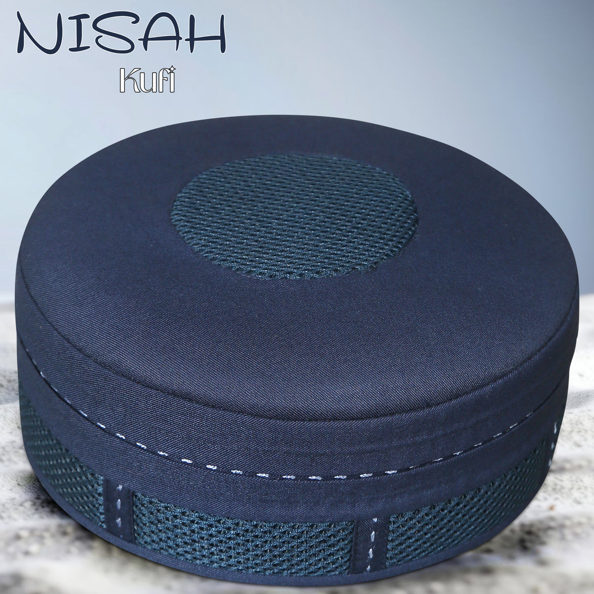 Nisah Mesh Koofi Top View Breathable Prayer Cap