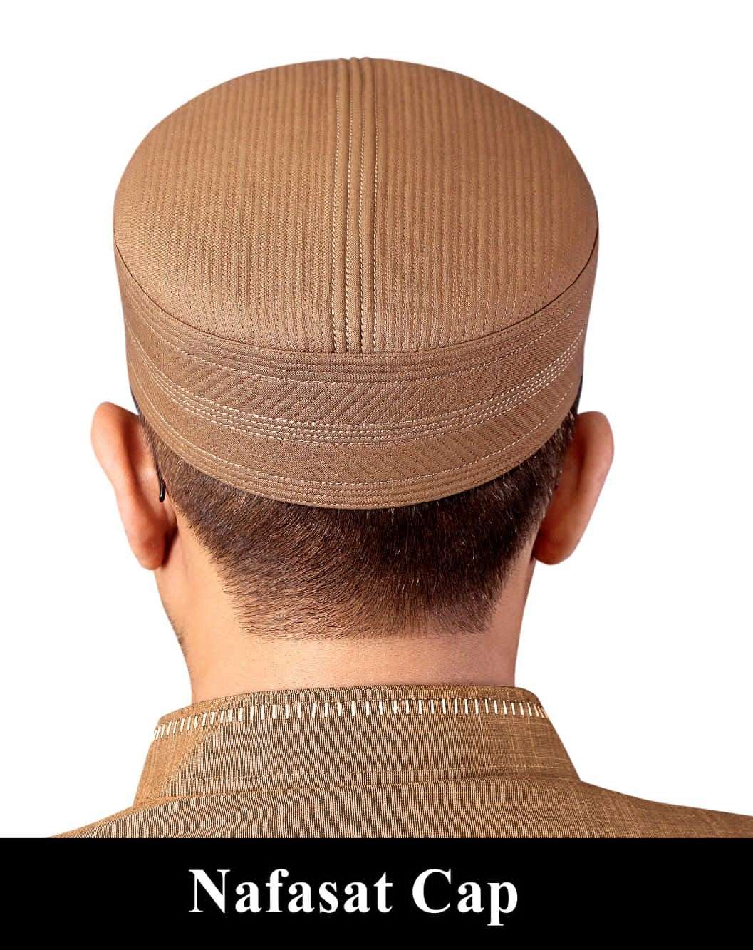 Muslim Nafasat Prayer Kufi Hat For Mens