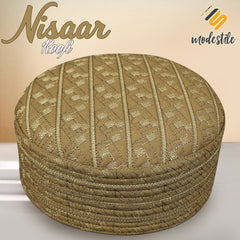 Modestile Nisaar Embriodered Stylish Prayer Islamic Kufi Hat For Men's Traditional Headwear