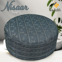 Modestile Nisaar Embriodered Stylish Prayer Islamic Kufi Hat For Men's Traditional Headwear