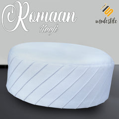 Muslim Romaan Prayer Kufi Hat for Men – Premium Quality Islamic Cap for Salah