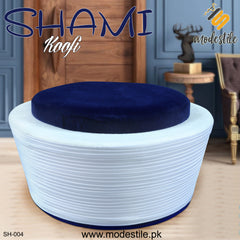 Men’s Premium Shami Cap SH-004 – Traditional Imama Turban Style Turkish Koofi