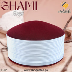 Men’s Premium Shami Cap SH-007 – Islamic Traditional Imama Turkish Style Turban Kufi Hat