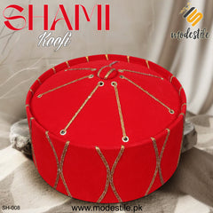 Men’s Premium Muslim Shami Cap SH-008 – Islamic Traditional Turban Style Turkish Kufi Hat