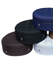 Muslim Shakir Prayer Kufi Hat For Mens-Muslim Prayer Cap in Various Colors