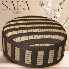 Safa Kufi Islamic Prayer Cap for Men Premium Polyester Cotton Muslim Cap High Quality Salah Topi
