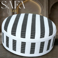 Safa Kufi Islamic Prayer Cap for Men Premium Polyester Cotton Muslim Cap High Quality Salah Topi