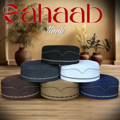 Muslim Sahaab Prayer Kufi Hat For Mens-Muslim cap for everyday wear