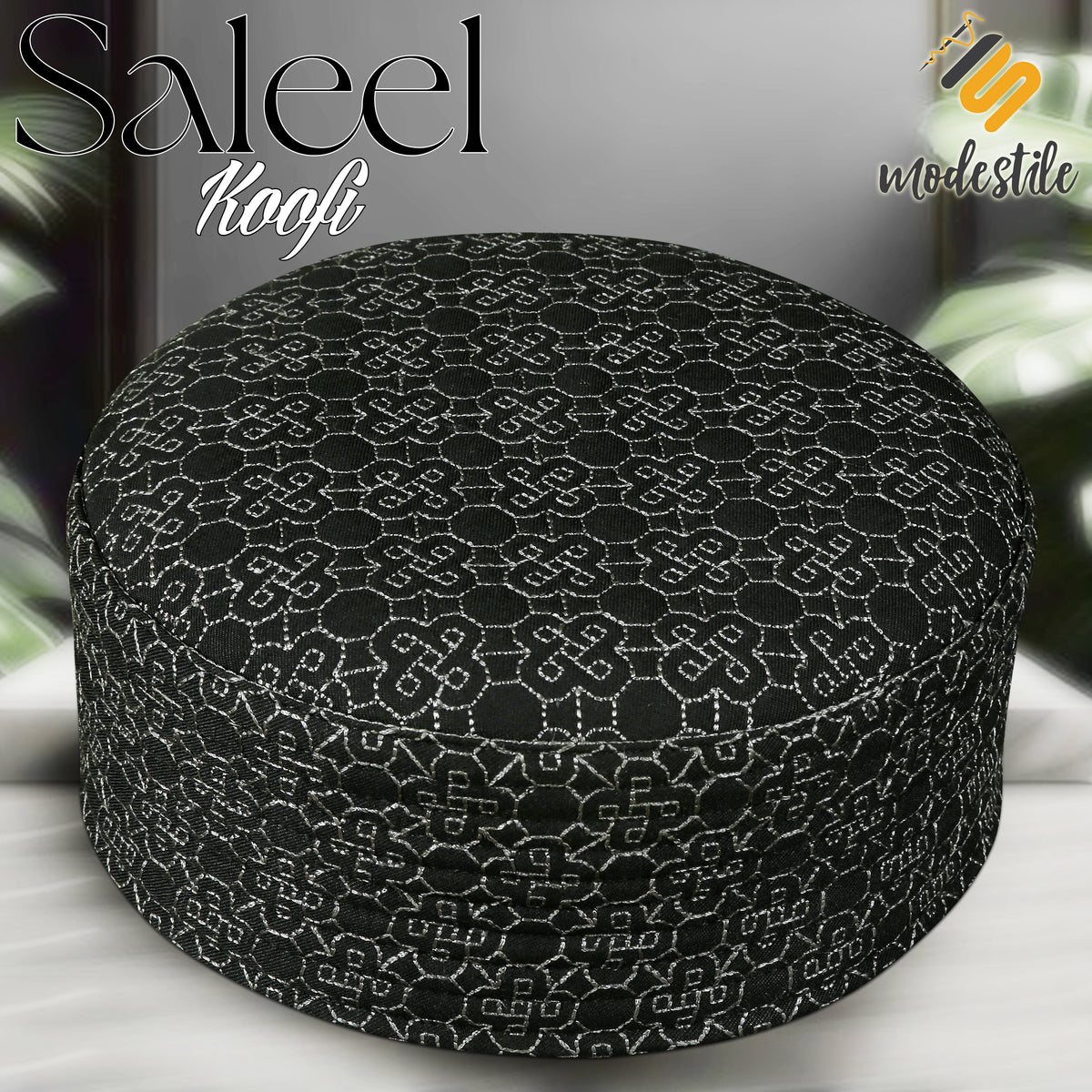 Muslim Saleel Prayer Kufi Hat For Mens - New Premium Design Islamic Cap