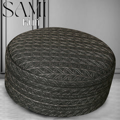 SAMI Hard Kufi Cap - Luxury Embroidered Islamic Prayer Cap for Men | Modestile