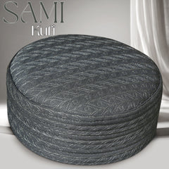 SAMI Hard Kufi Cap - Luxury Embroidered Islamic Prayer Cap for Men | Modestile