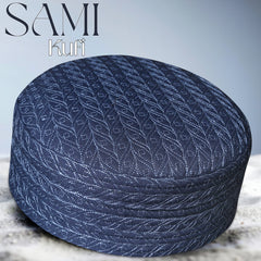 SAMI Hard Kufi Cap - Luxury Embroidered Islamic Prayer Cap for Men | Modestile
