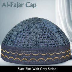 Al-Fajar Premium Knitted Kufi – Poly-Cotton Mesh Islamic Prayer Hat