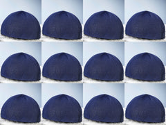 Turkey Knitted Kufi Cap (Pack of 12) – Premium Lightweight Turkish Style Islamic Cap